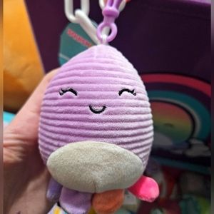 NWT Squisharoys Beula the purple Octopus Clip 3.5" Squishmallows